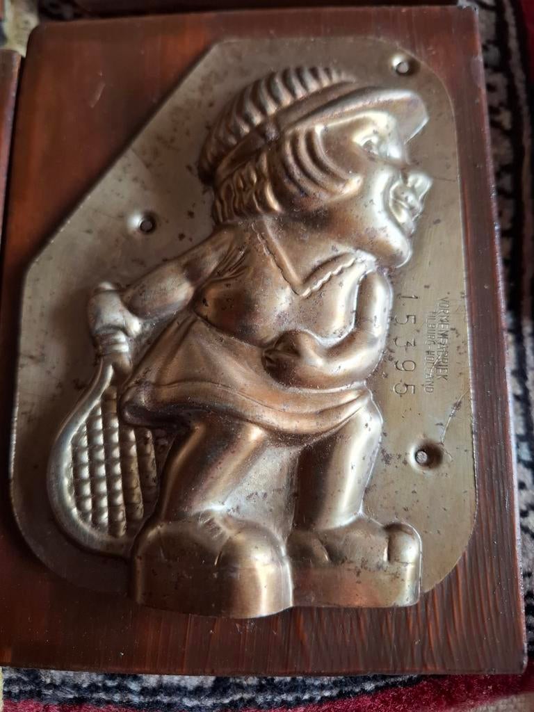 Antiek brocante zeldzame chocoladevormen, Ophalen of Verzenden