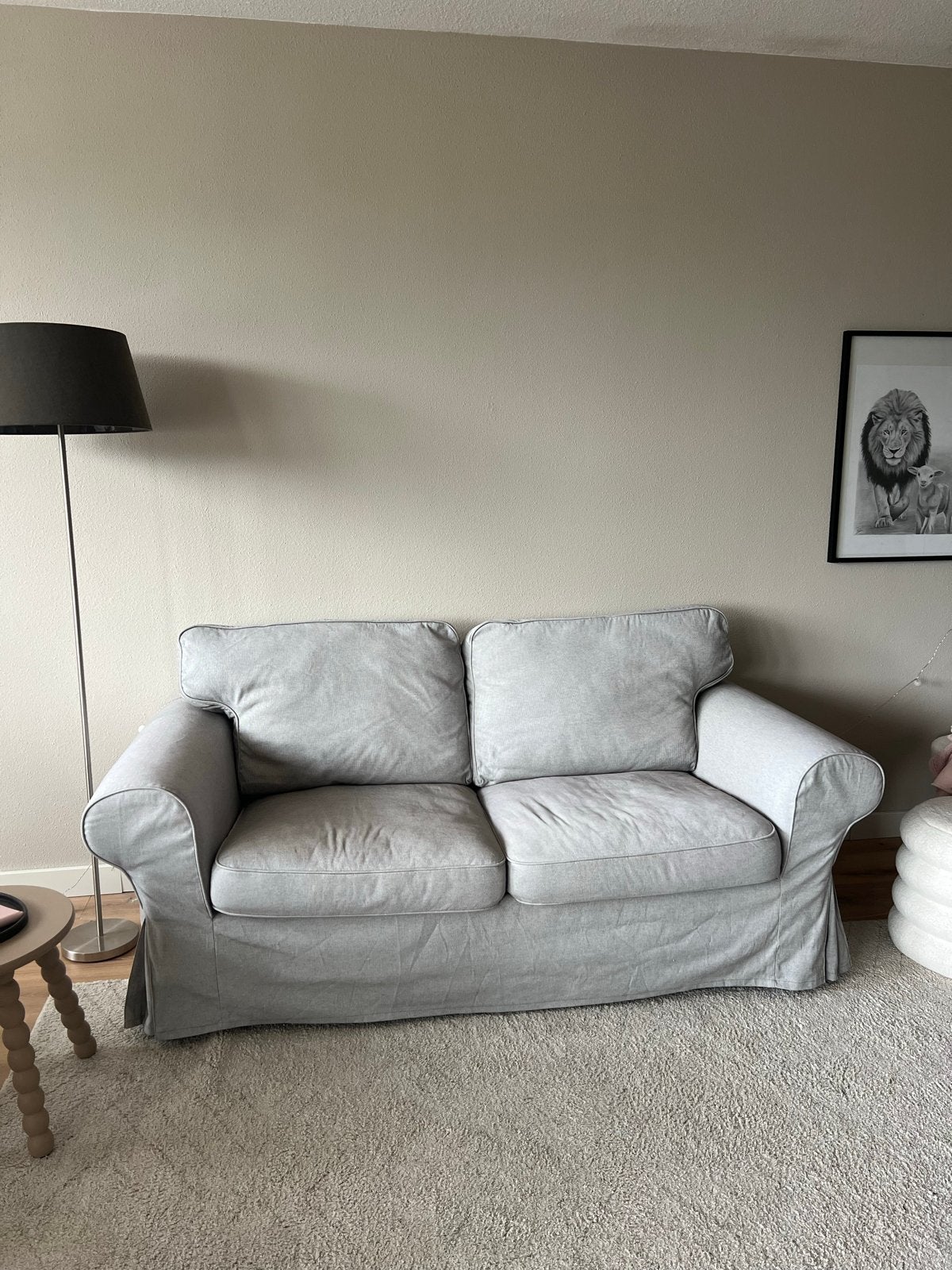 Ikea Ektorp 2-zitsbank - Grijs, Ophalen, Gebruikt, 150 tot 200 cm, Tweepersoons