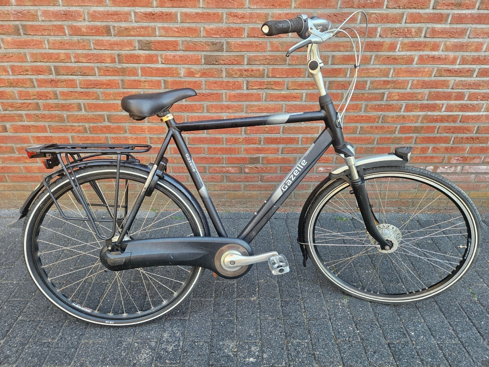 Gazelle orange herenfiets jongensfiets 28 inch H61 8V, Ophalen, Gebruikt, Versnellingen, 61 tot 65 cm
