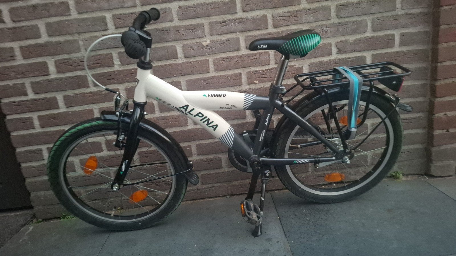 Alpina Yabber Kinderfiets 18 inch - Zo goed als nieuw, Ophalen, Terugtraprem, 16 tot 20 inch, Alpina