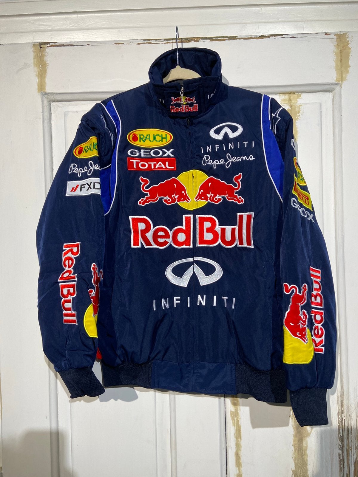 Red Bull Formula 1-jas (maat S) Vintage, Ophalen of Verzenden, Zo goed als nieuw, Maat 46 (S) of kleiner, Blauw