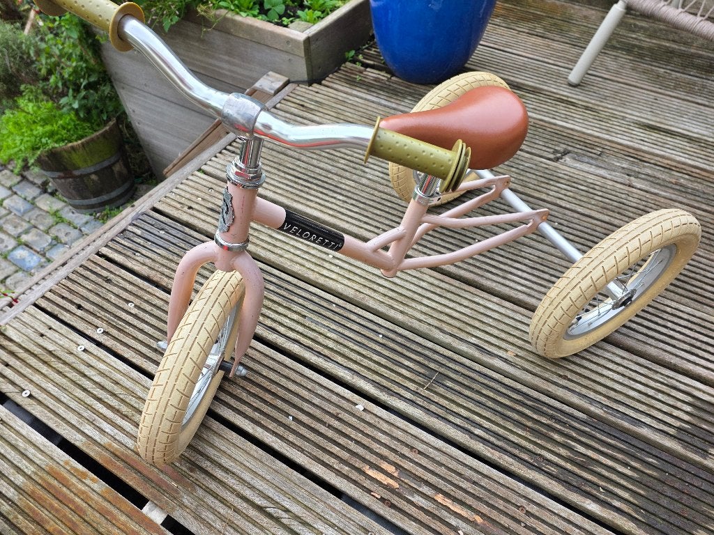Veloretti driewieler/ loopfiets roze, Ophalen, Gebruikt, Minder dan 16 inch, Veloretti