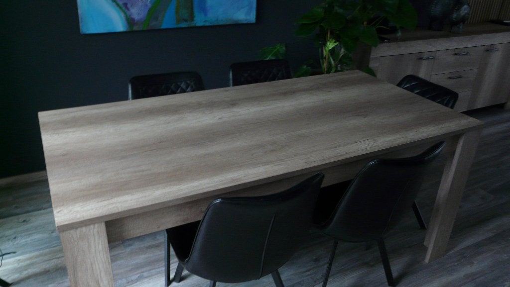 Eetkamer tafel, Ophalen, 50 tot 100 cm, Zo goed als nieuw, Vijf personen of meer