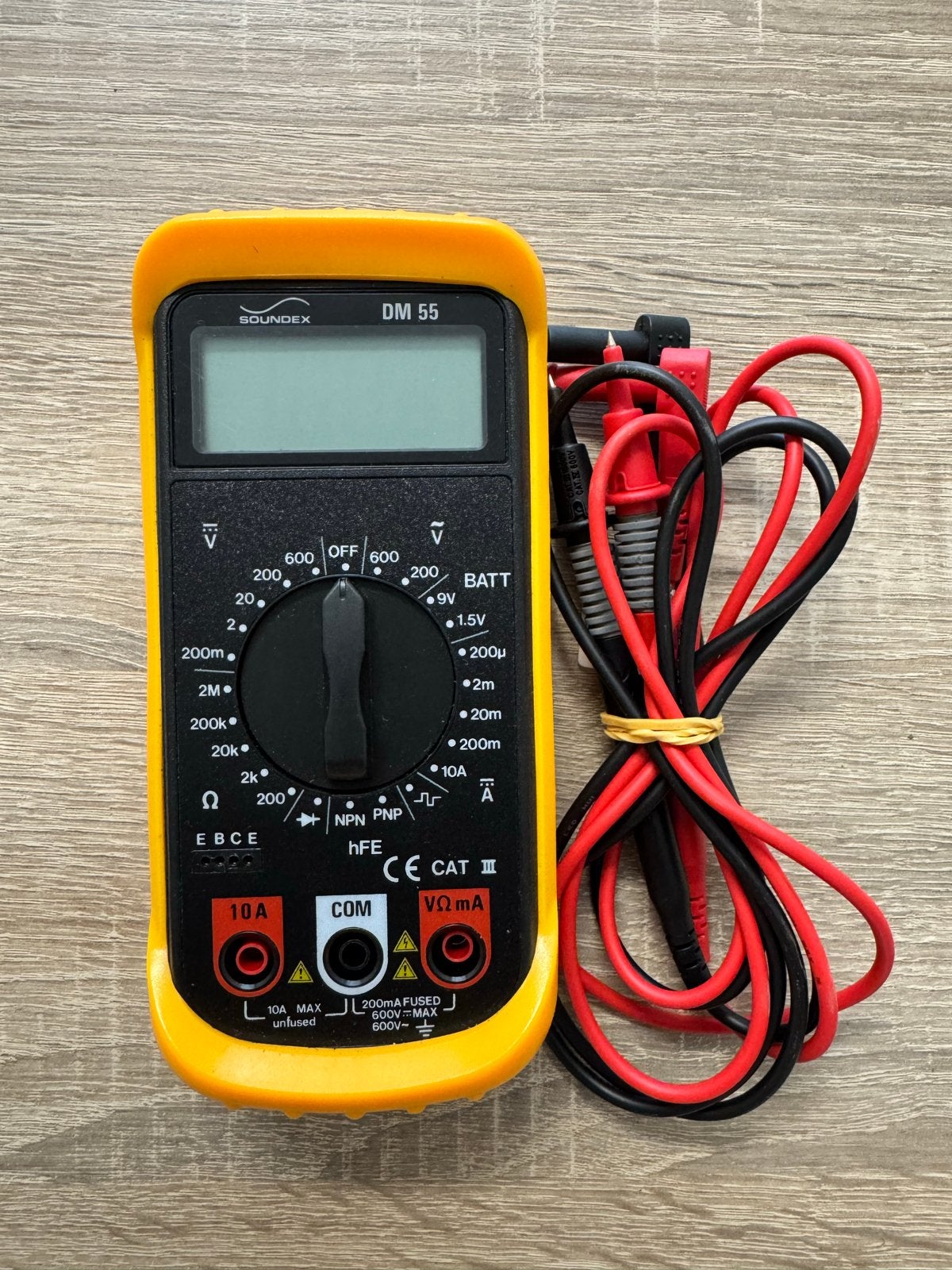 Soundex DM 55 Multimeter - Perfect voor Elektrische Metingen, Doe-het-zelf en Verbouw, Ophalen, Gebruikt, Multimeter