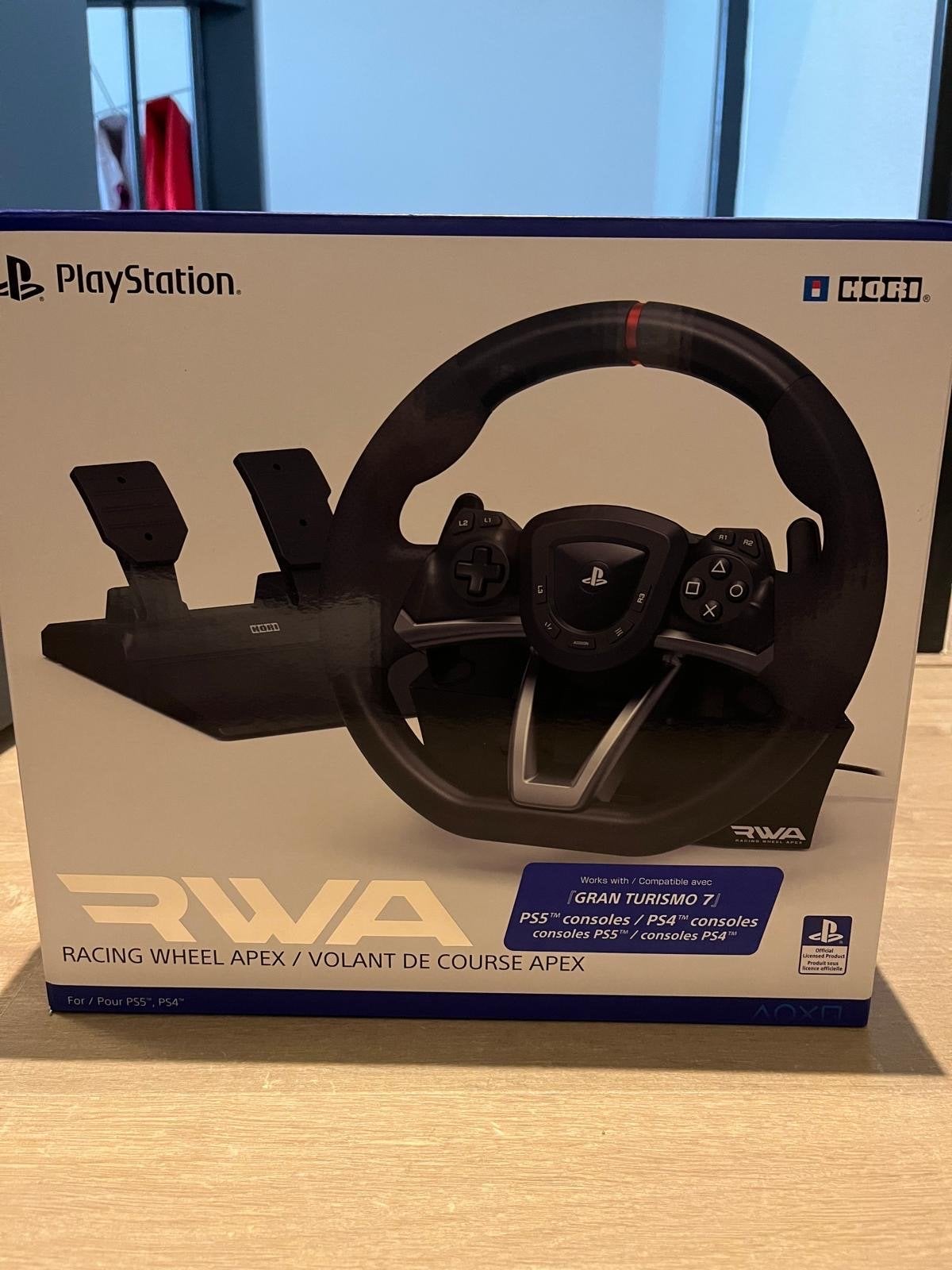 HORI Racing Wheel Apex voor PS5, PS4 en PC, Ophalen, Zo goed als nieuw, Stuur of Pedalen, PlayStation 4