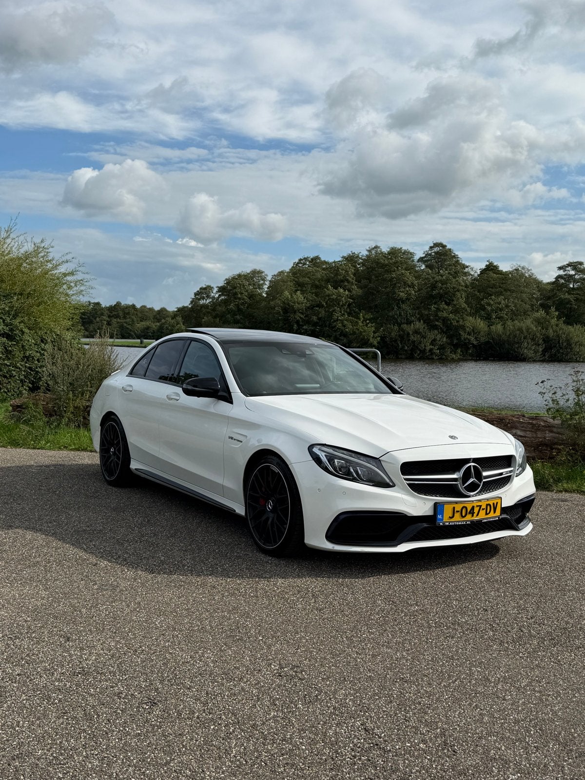 Mercedes-Benz C-Klasse C63s 4.0 375KW Speedshift 2018 Wit, Auto's, Automaat, Achterwielaandrijving, 8 cilinders, 510 pk
