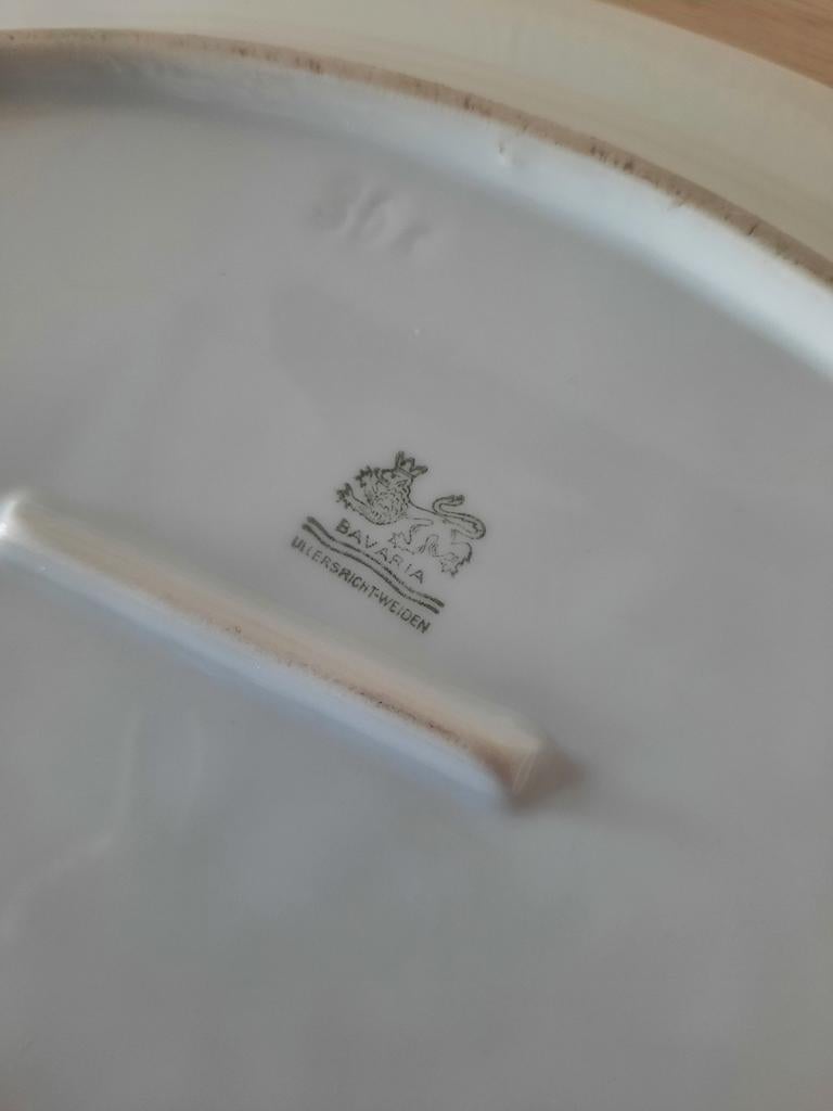 Ovale schaal met kersenbloesem decoratie, Ophalen