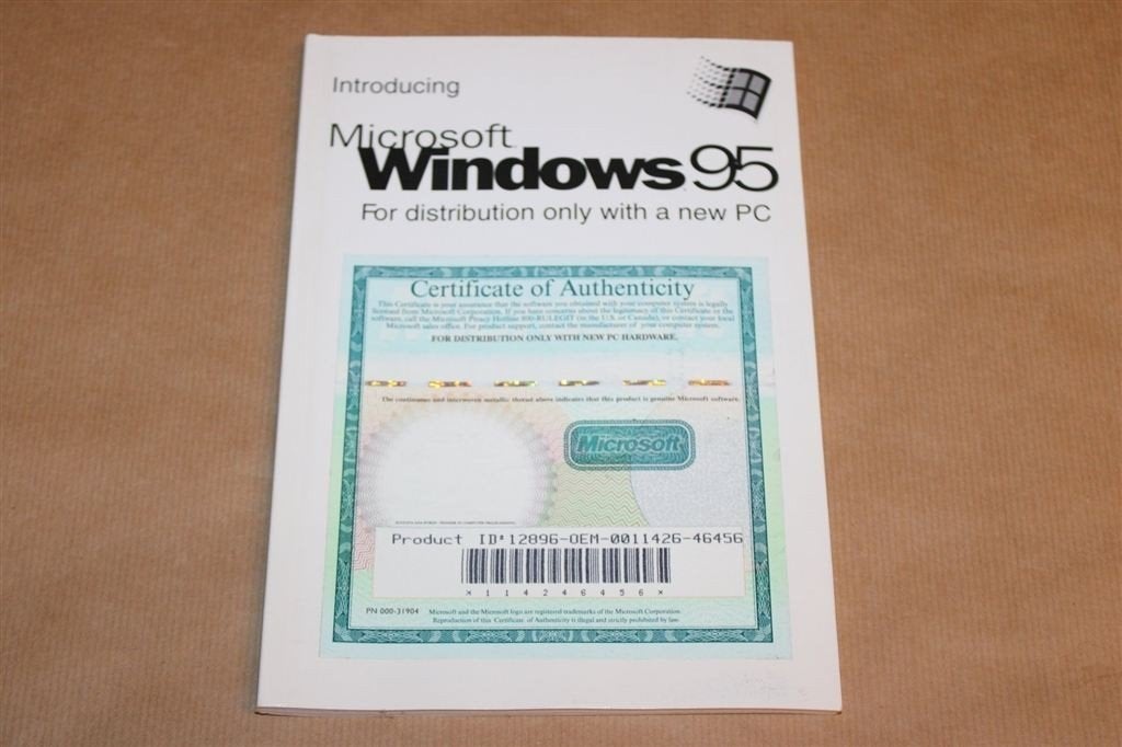 Introducing Microsoft Windows 95 — OEM-Handboek 1995 VIntage, Ophalen of Verzenden, Gelezen, Internet of Webdesign