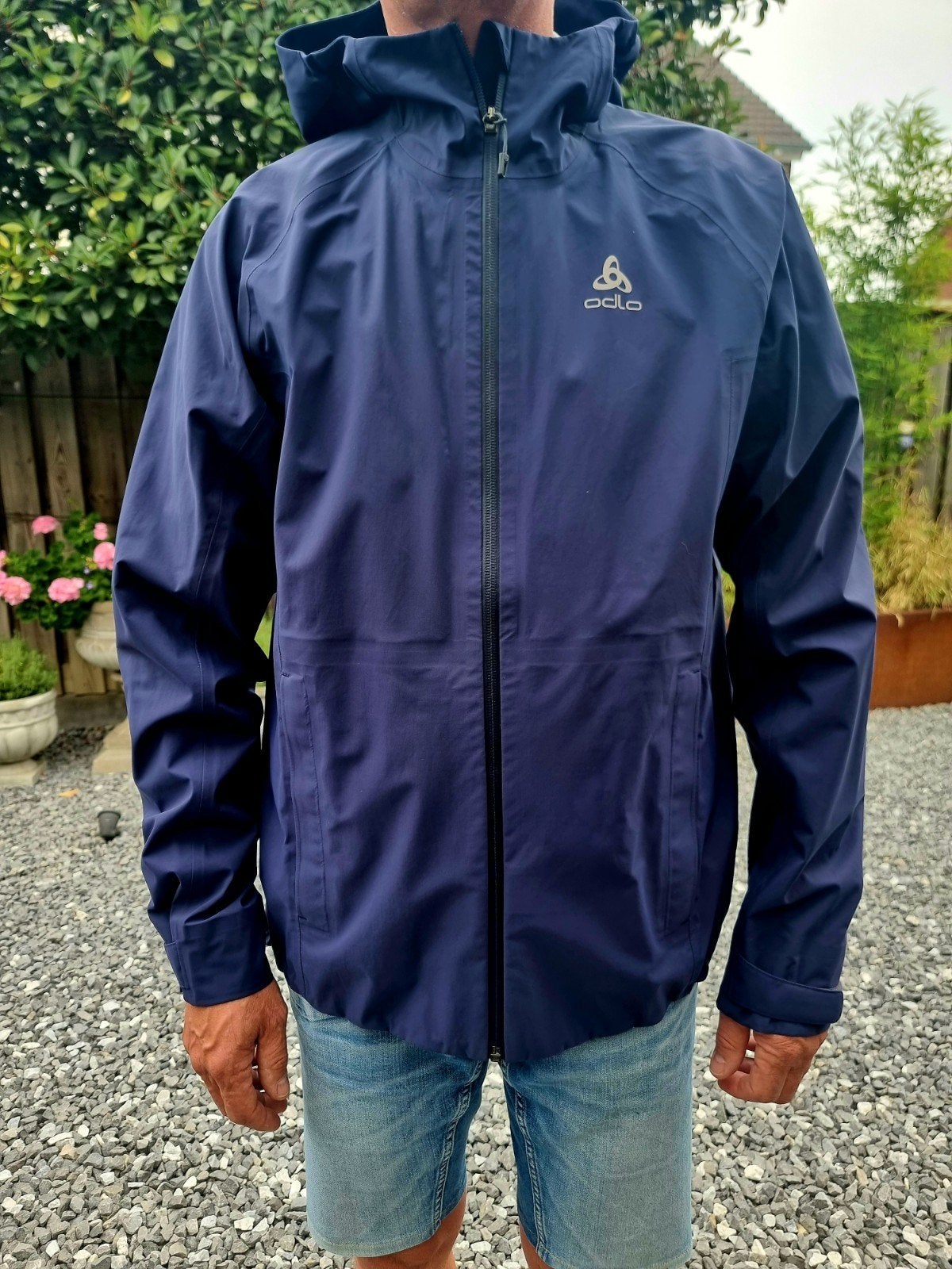 Odlo Waterproof RegenJas - Maat L, Kleding | Heren, Jassen | Zomer, Maat 52/54 (L), Blauw, Nieuw, Ophalen of Verzenden