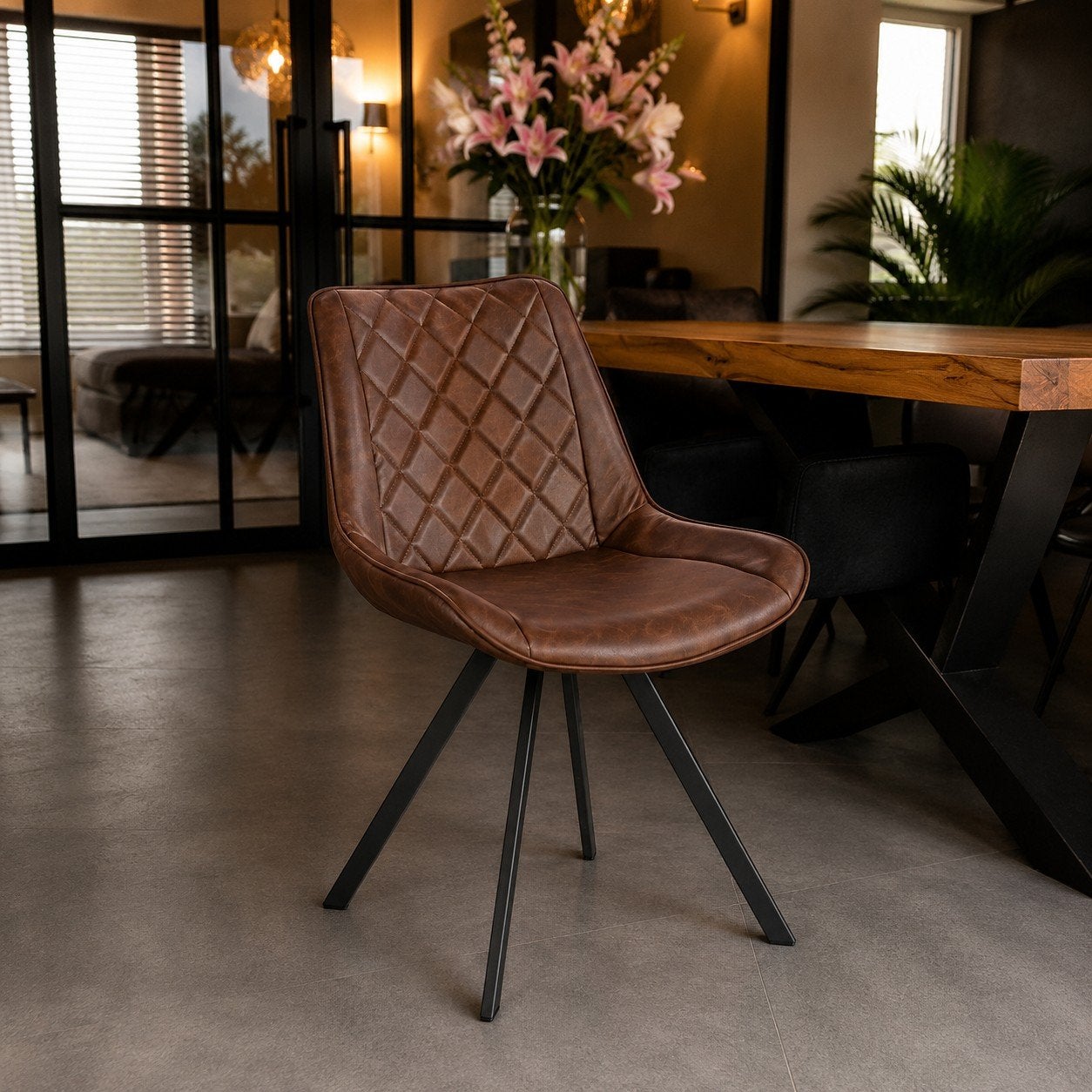 Eetkamerstoel bruin | Nieuw in doos | Vanaf €60, Private label, Bruin, Private label, Nieuw
