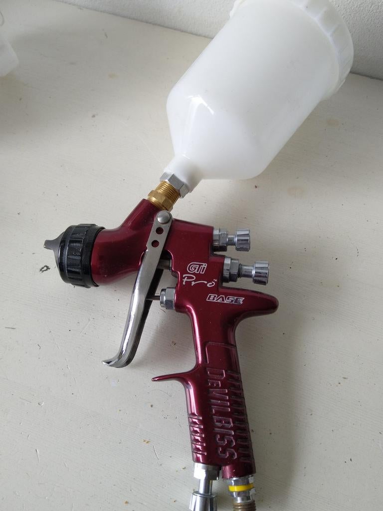 DeVilbiss GTI Pro Base met nozzle trans-tech GTI-PRO-T110, Ophalen of Verzenden, Gebruikt