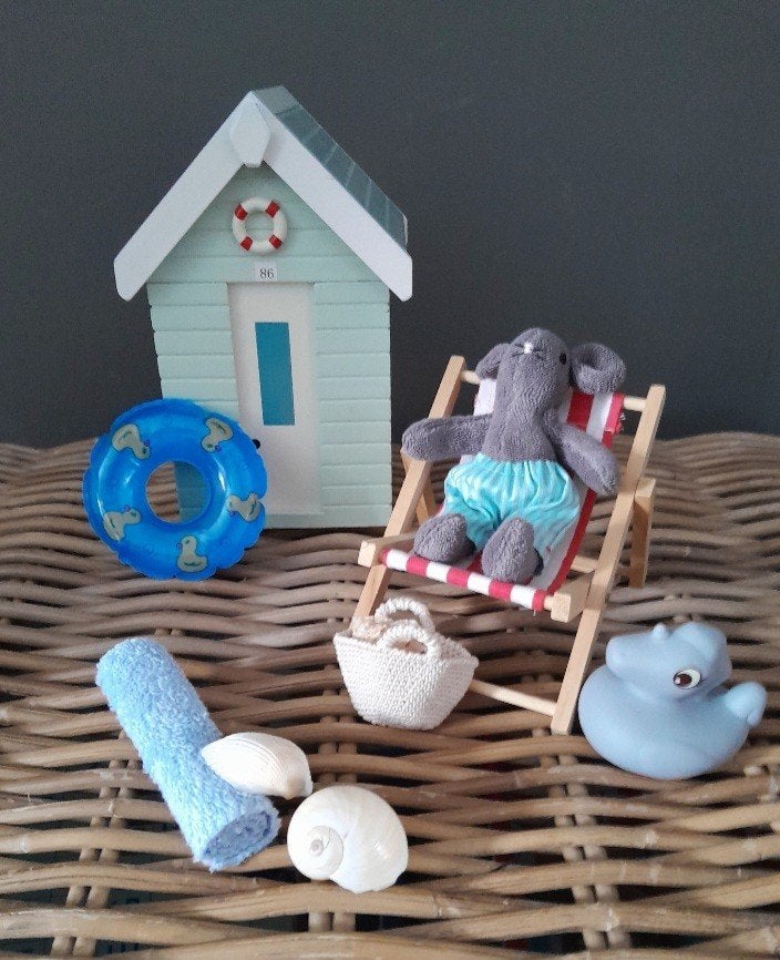 Strandhuisje met muis, Verzamelen, Ophalen of Verzenden, Poppenhuis