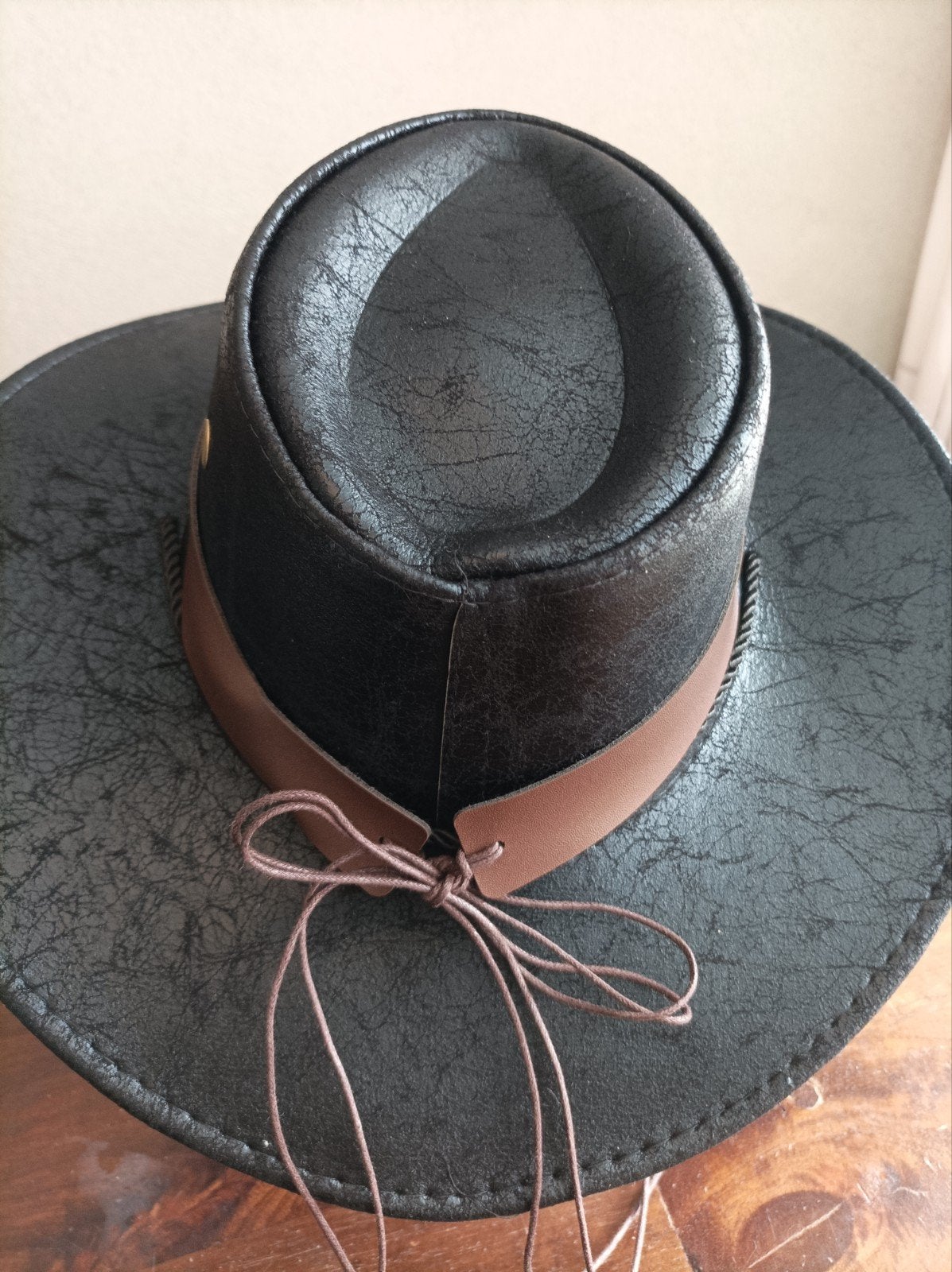 Western Cowboyhoed van Imitatieleer – Unisex –, Ophalen of Verzenden, 58 cm (L, 7¼ inch) of meer