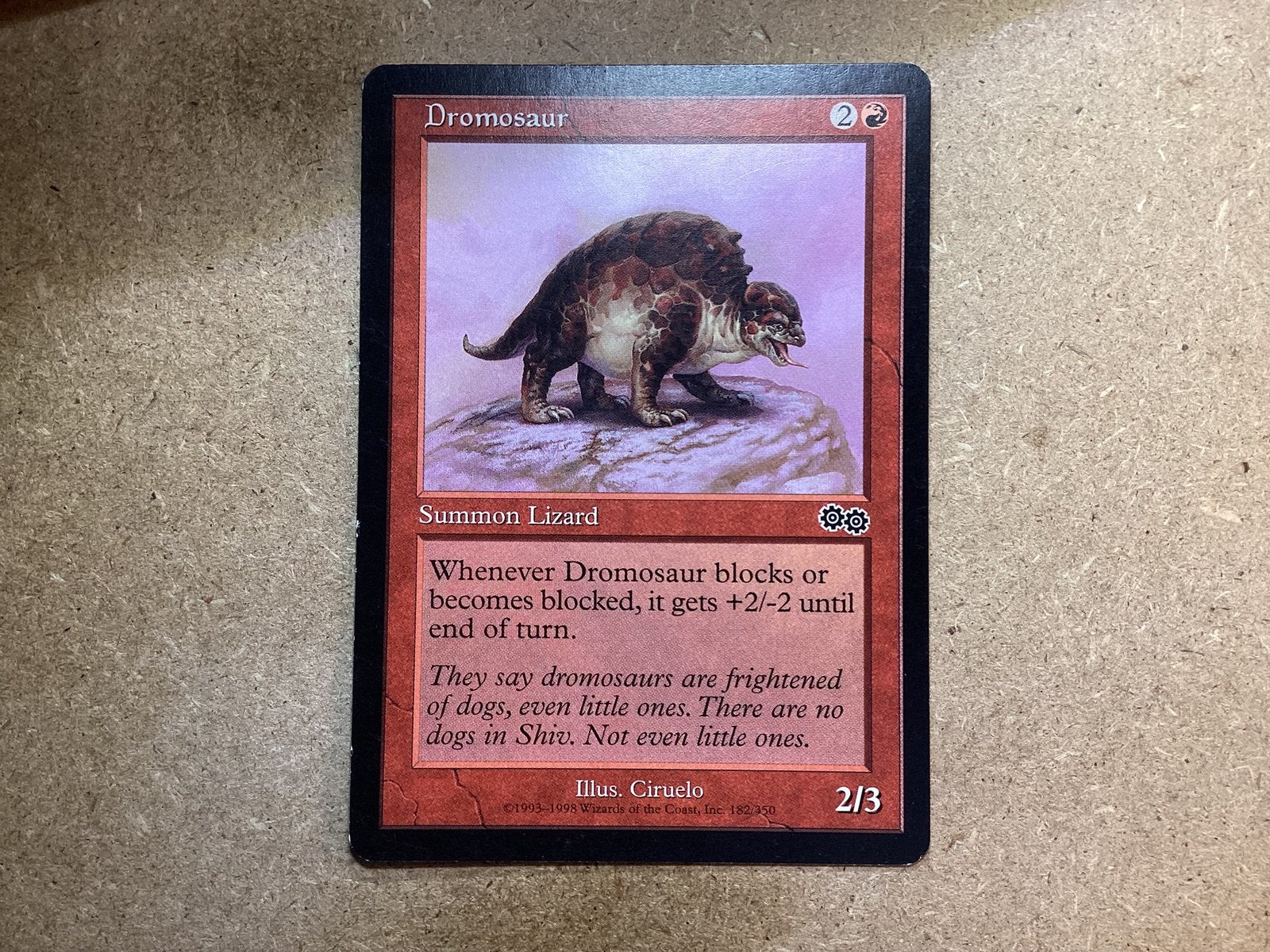 1x Dromosaur [182/350] (Excellent), Ophalen of Verzenden, Zo goed als nieuw, Losse kaart