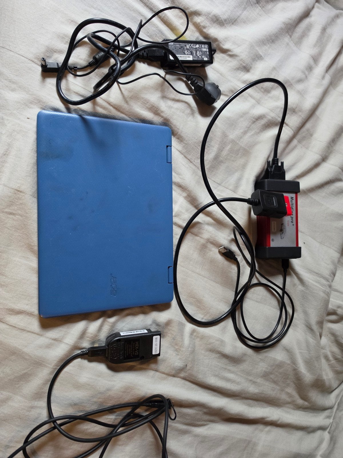 OBD2 VCI met Laptop en Diagnose Software, Ophalen