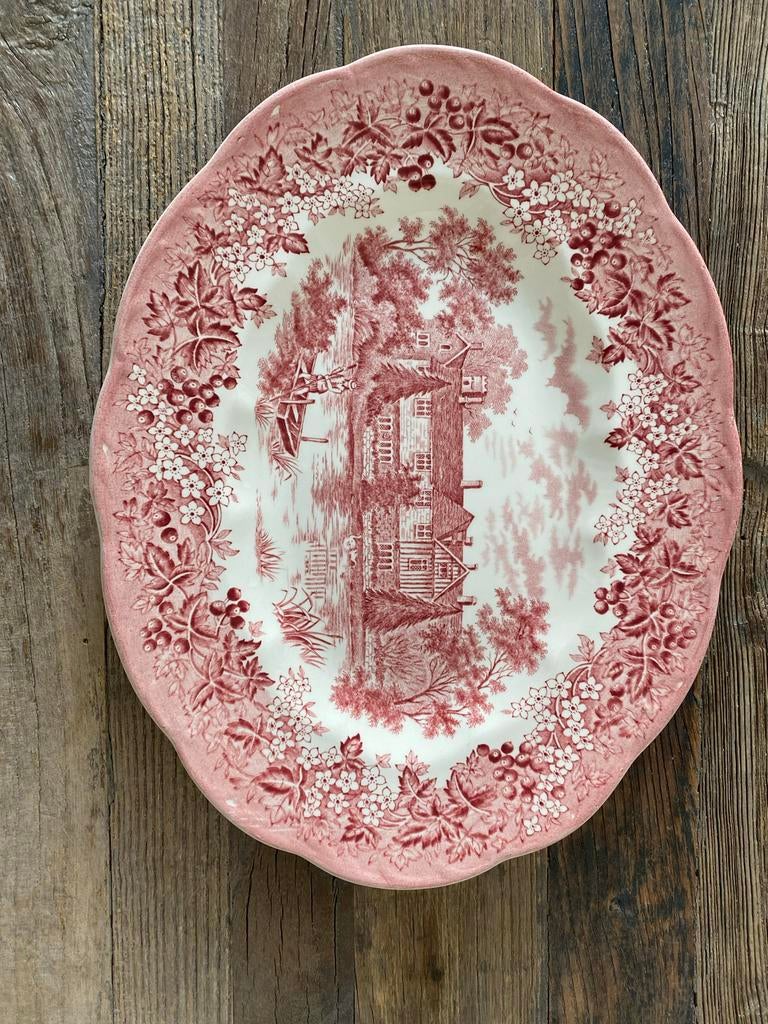 JG Meakin schaal 'Romantic England' in perfecte staat, Antiek en Kunst, Antiek | Servies los, Ophalen of Verzenden