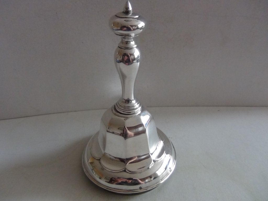 Antiek zilver L13 tafel bel in prima staat uit 1878 Hollands, Ophalen of Verzenden, Zilver
