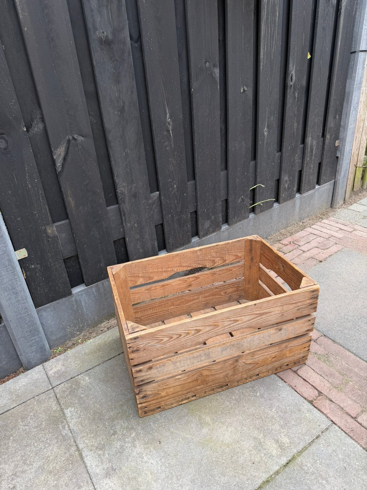 Te koop fruitkistje., Ophalen, Hout, Gebruikt, Landelijk