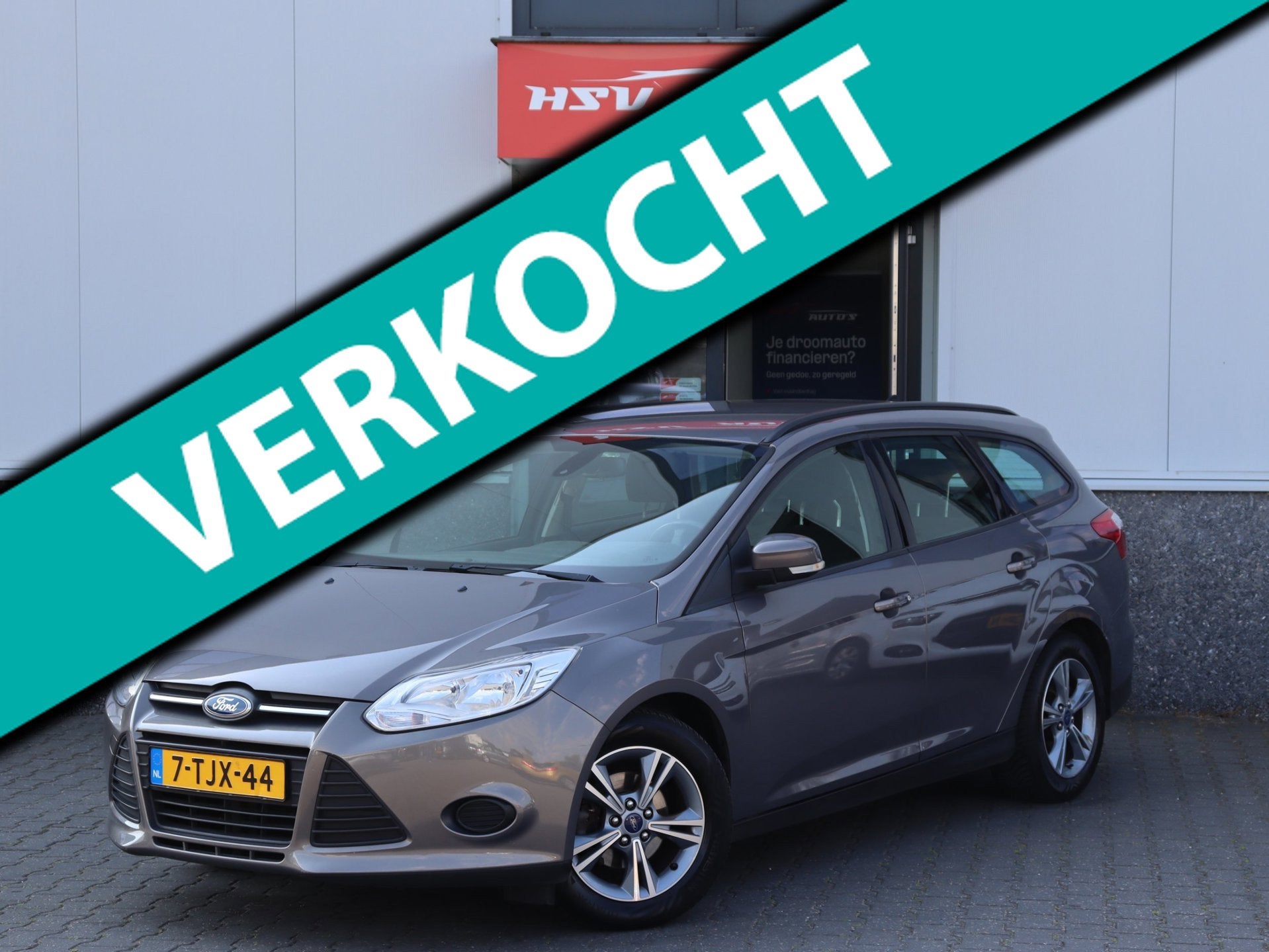 Ford Focus Wagon 1.0 EcoBoost Edition navi LM airco org NL, Euro 5, 101 pk, Gebruikt, Bruin