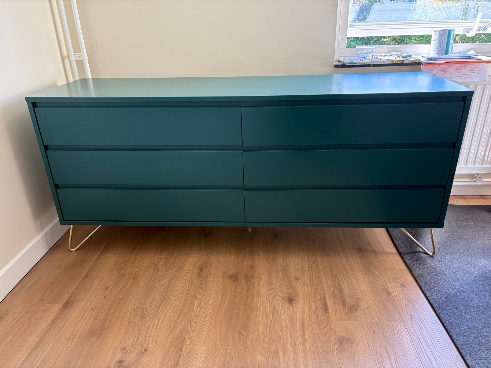 Groene ladekast van het merk made te koop, Ophalen, Zo goed als nieuw, 50 tot 75 cm, 50 tot 100 cm