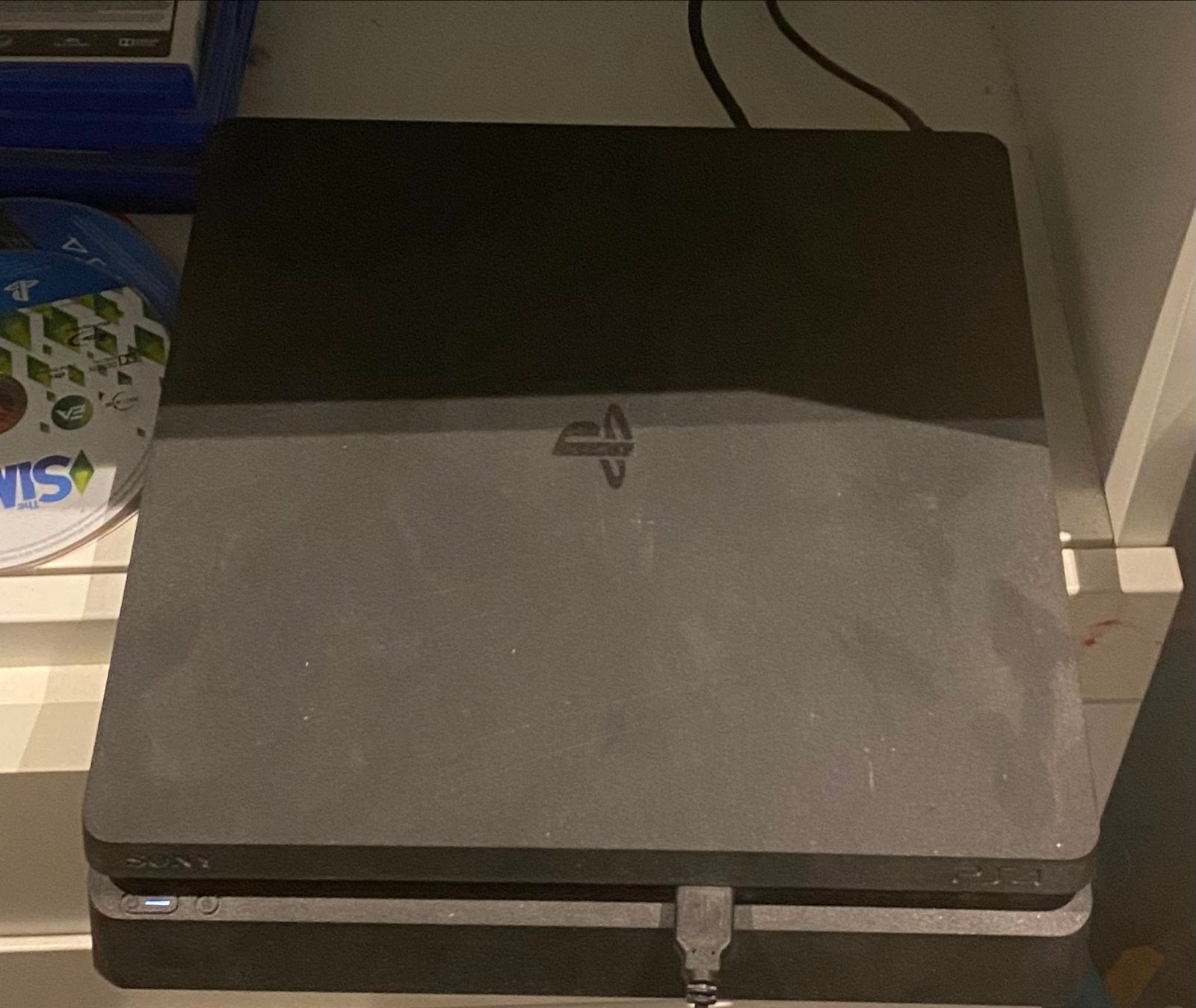 Sony PlayStation 4 Slim 500GB Zwart, Spelcomputers en Games, Spelcomputers | Sony PlayStation 4, Ophalen, Gebruikt, Met 2 controllers