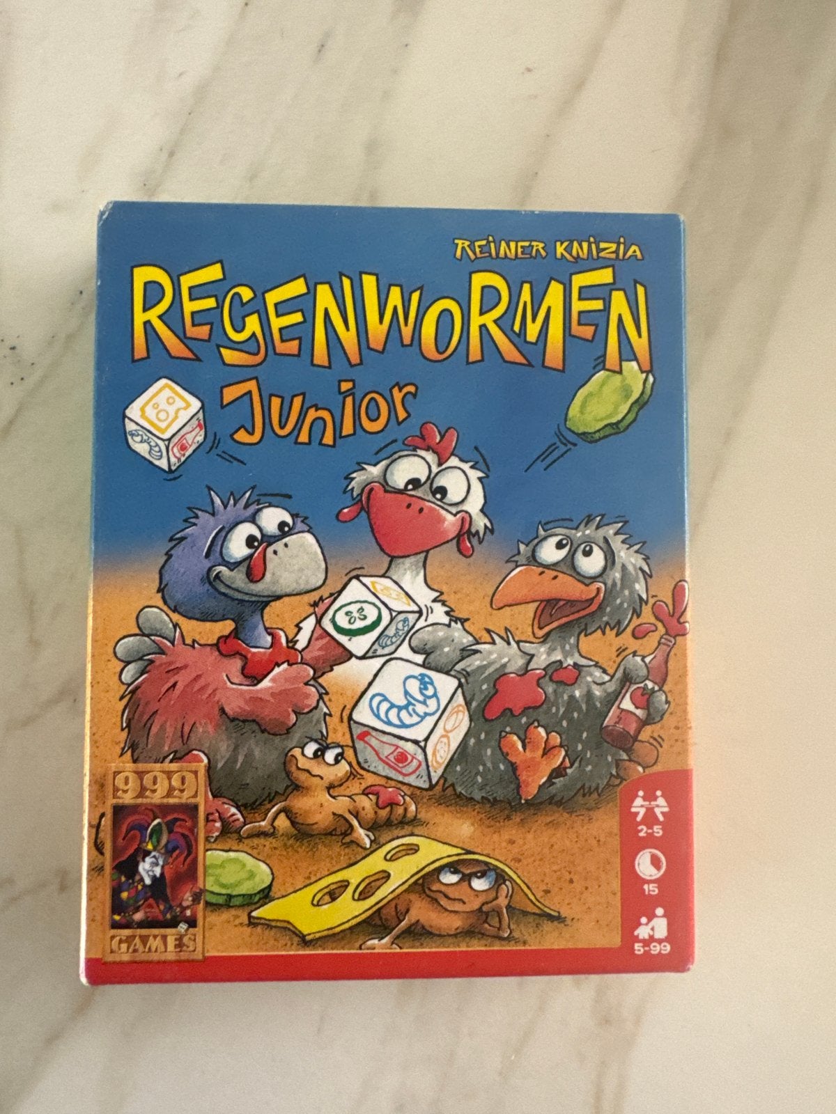Regenwormen Junior, Drie of vier spelers, Ophalen of Verzenden, Zo goed als nieuw