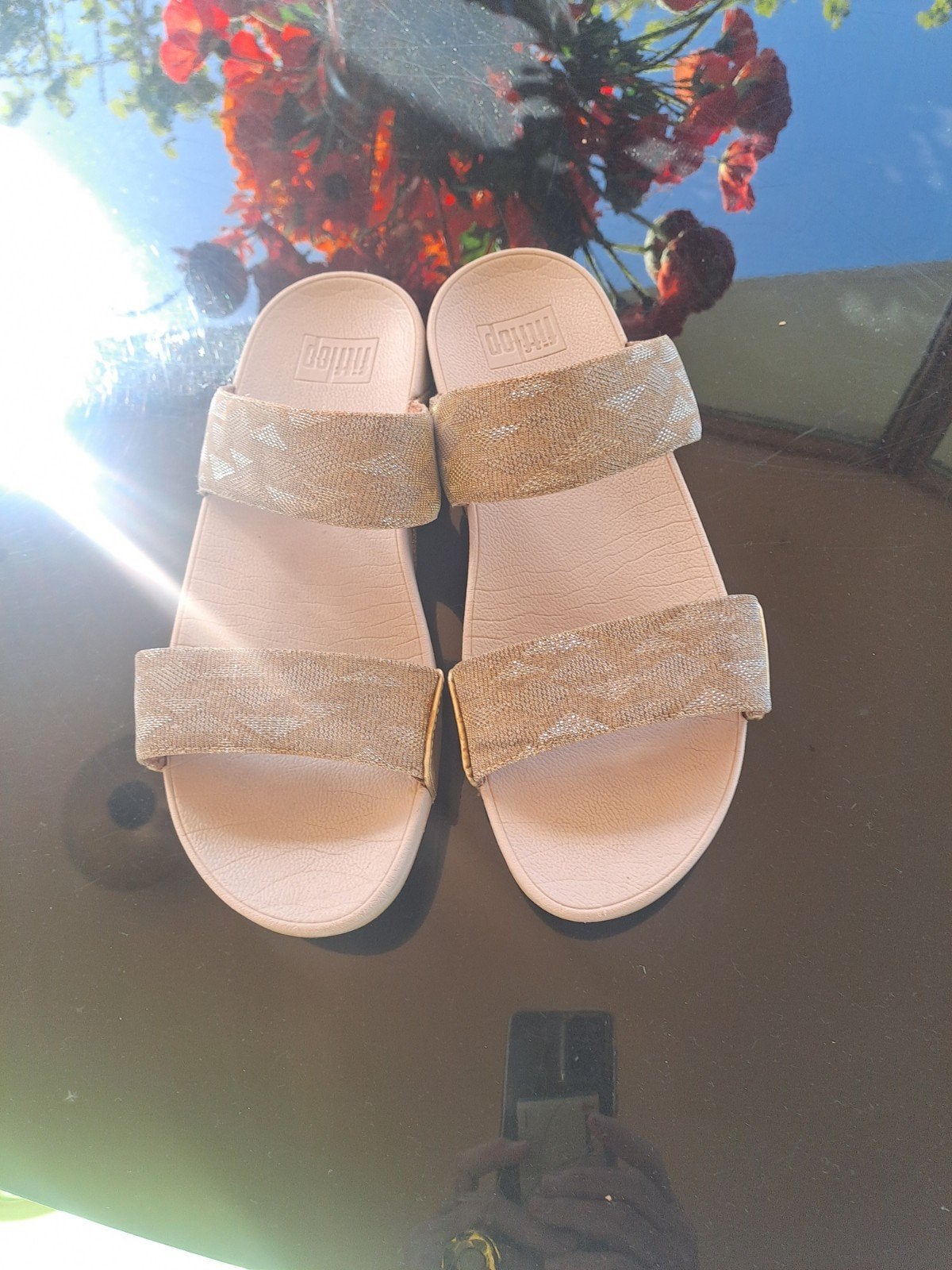 Goudkleurige FITFLOPS sandalen, maat 41, Kleding | Dames, Schoenen, Ophalen of Verzenden