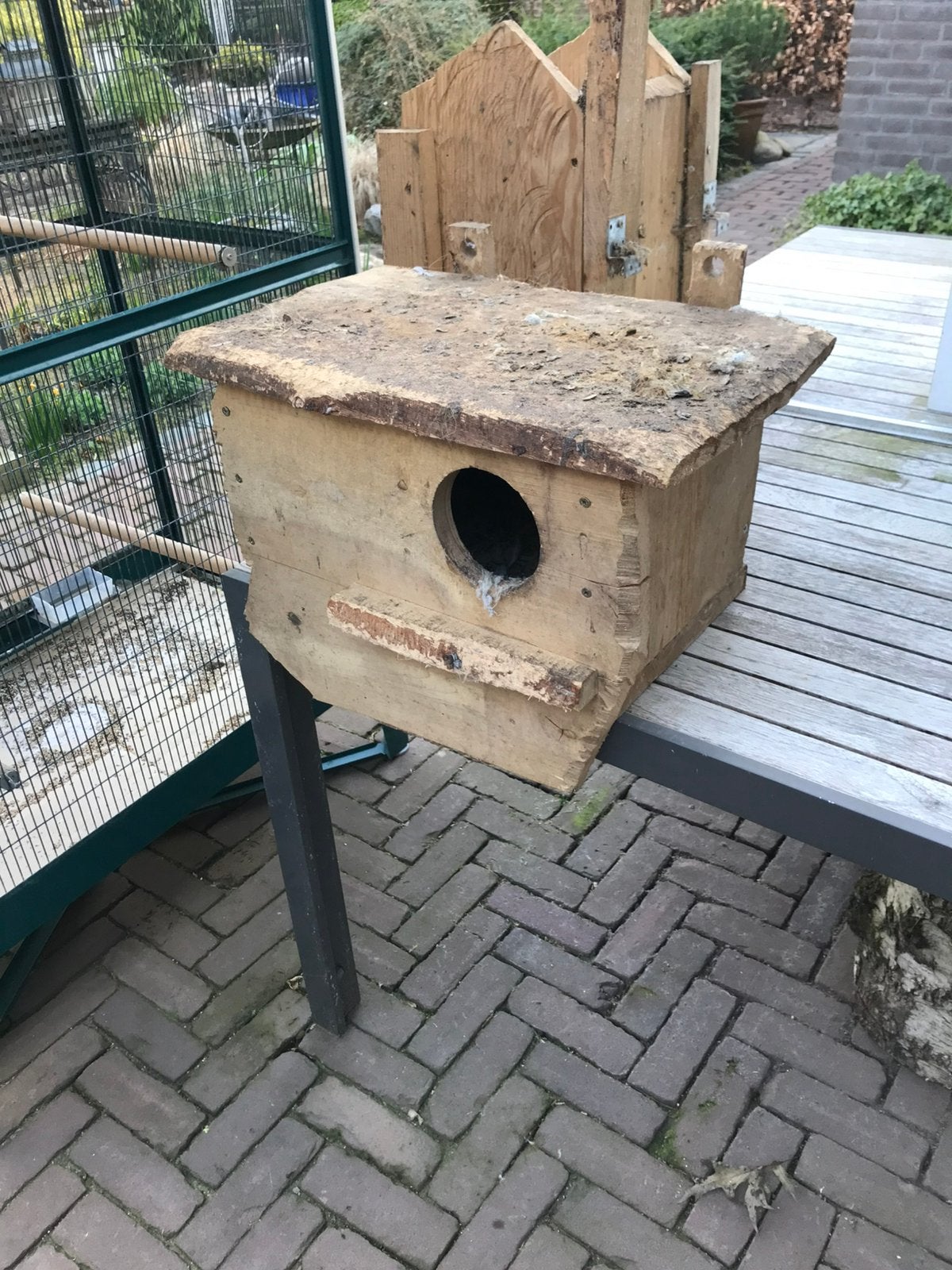 Nestkast, Ophalen of Verzenden, Zo goed als nieuw, Hout, Vogelkooi