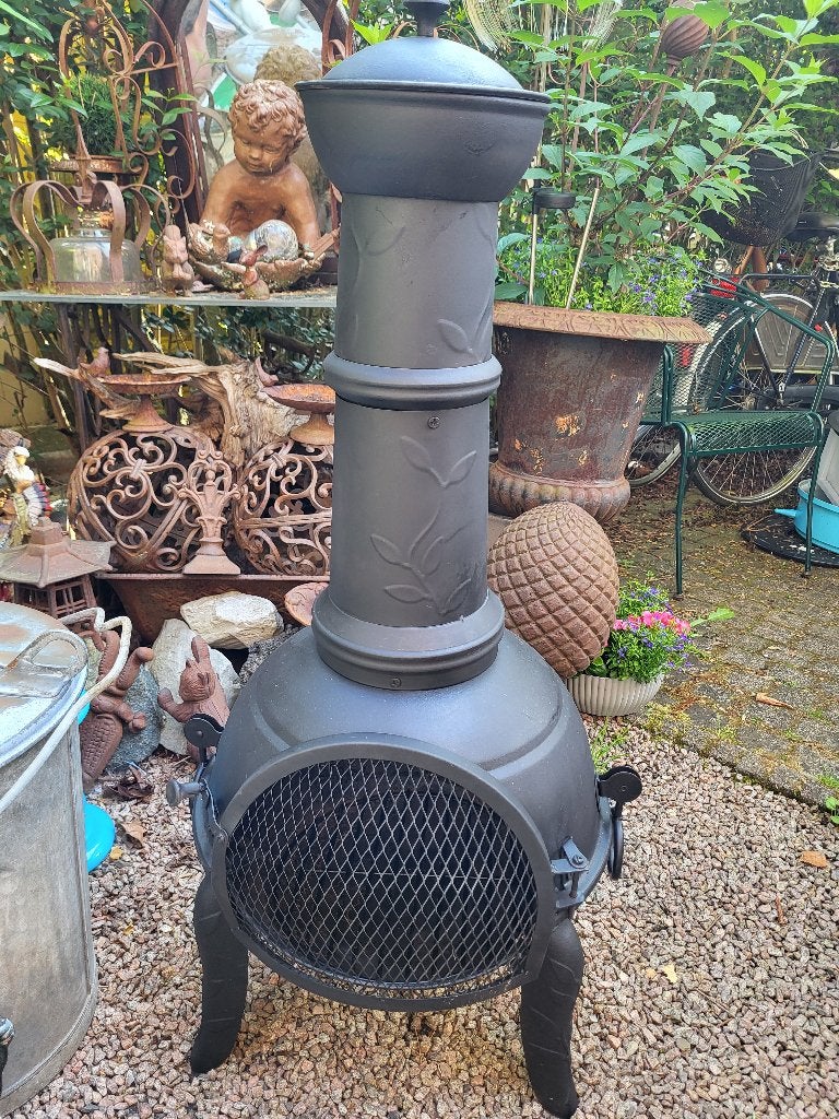 Metalen tuinkachel, Tuin en Terras, Ophalen, Zo goed als nieuw