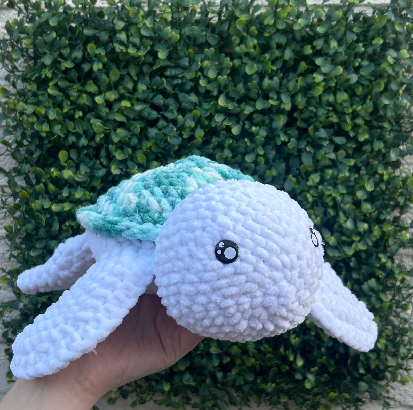 Gehaakte knuffel-Schilpad, Kinderen en Baby's, Overige merken, Overige typen, Blauw, Nieuw