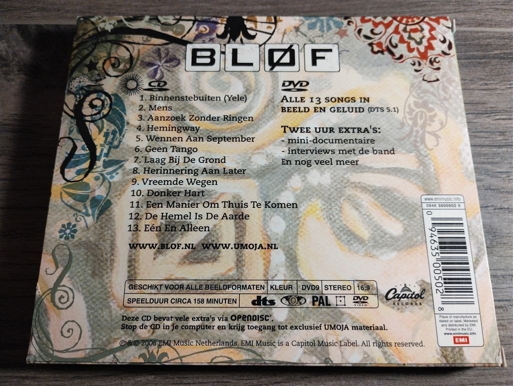 Blof - Umoja [ CD + DVD], Ophalen of Verzenden, Zo goed als nieuw, Levenslied of Smartlap