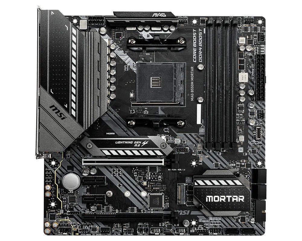 GEZOCHT! - B550 Micro-ATX Moederbord, Verzenden, DDR4, Zo goed als nieuw, Micro-ATX