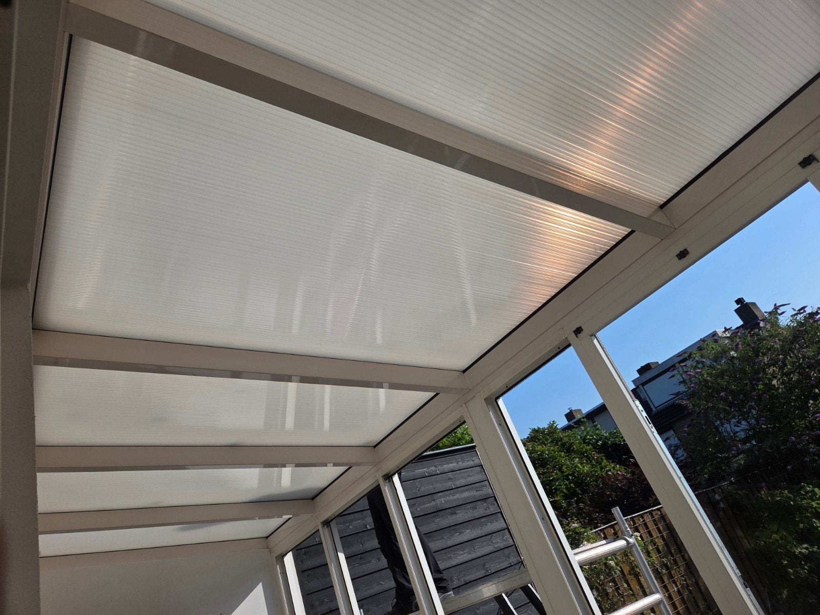Te koop: Serre met 2-delige pui (6250x2500 mm), Gevelraam of Ruit, Gebruikt, 160 cm of meer, 160 cm of meer