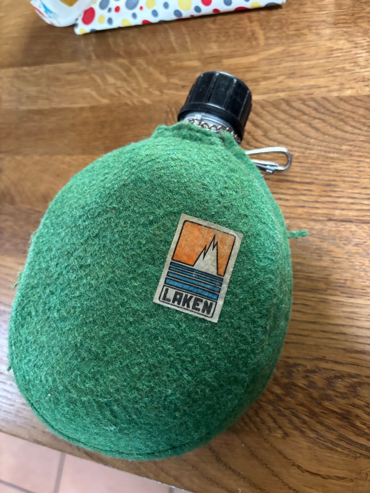 Vintage Laken veldfles met hoes, Ophalen of Verzenden, Gebruikt, Koelbox, Koelelement