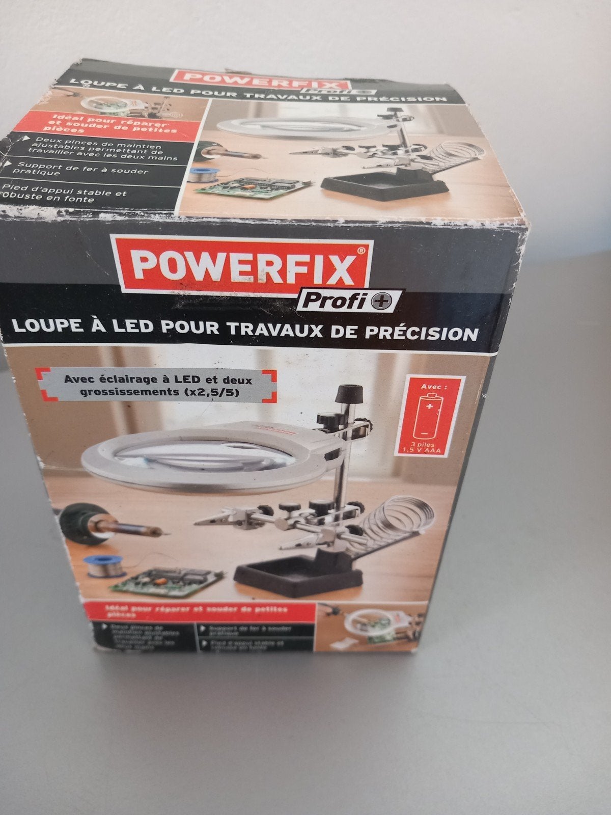 Powerfix Profi Mechanica LED-Loep met 2,5/5x Vergroting, Ophalen of Verzenden, Nieuw, Overige typen, Overige merken