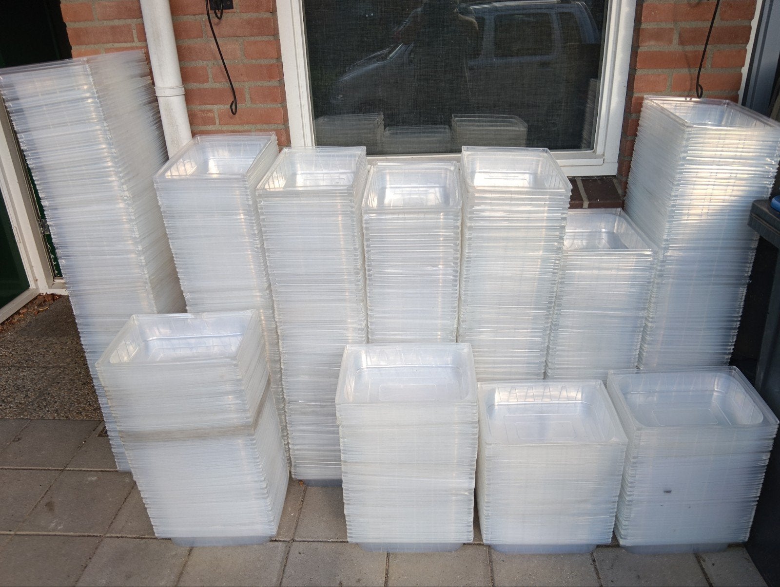 Volle pallet nieuwe A-Pet transparante plastic bakken €35,00, Ophalen, Overige typen, Minder dan 40 cm, Nieuw