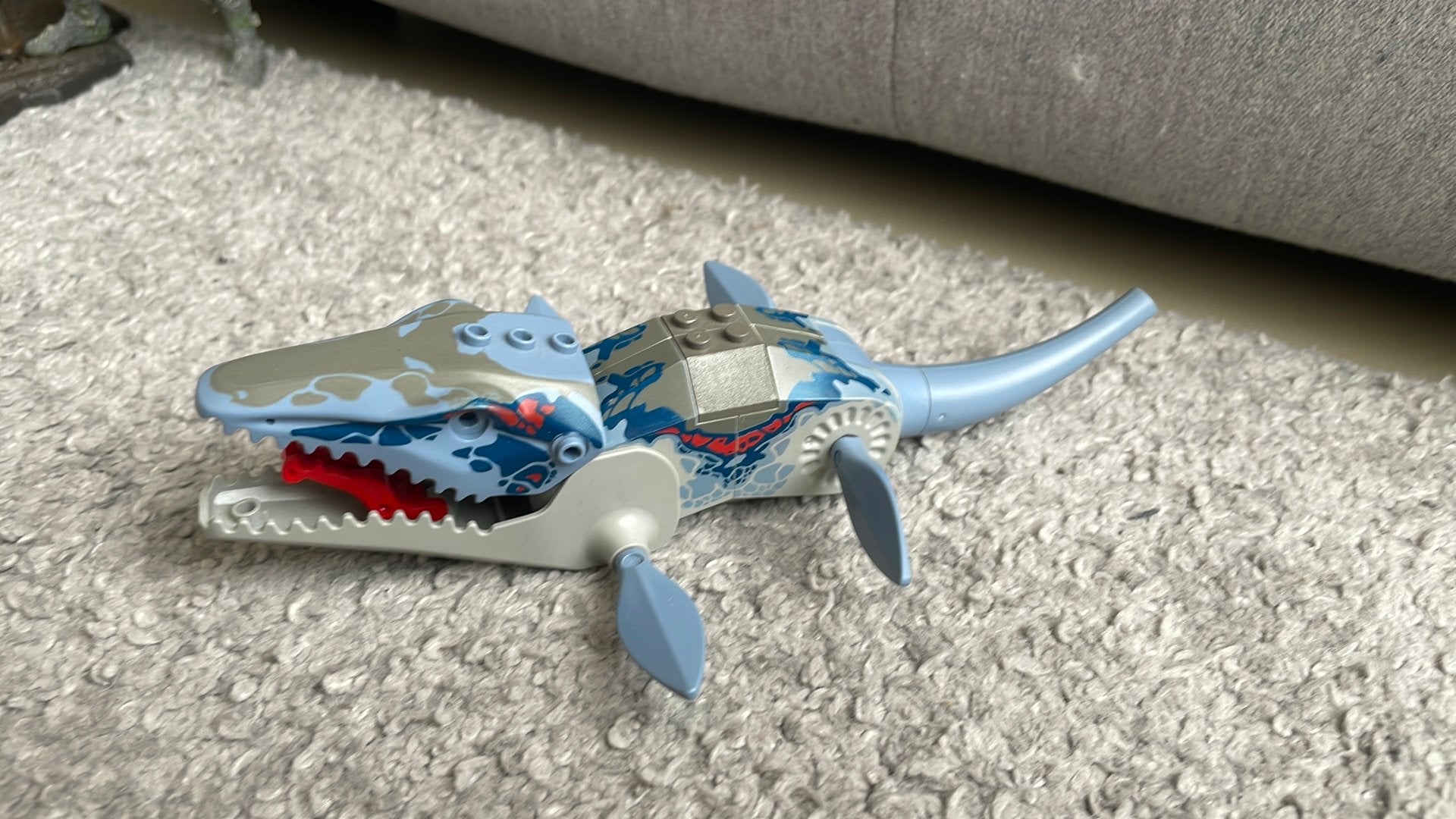 Vintage lego mosasaurus, Jurassic World, Lego, Ophalen of Verzenden, Zo goed als nieuw