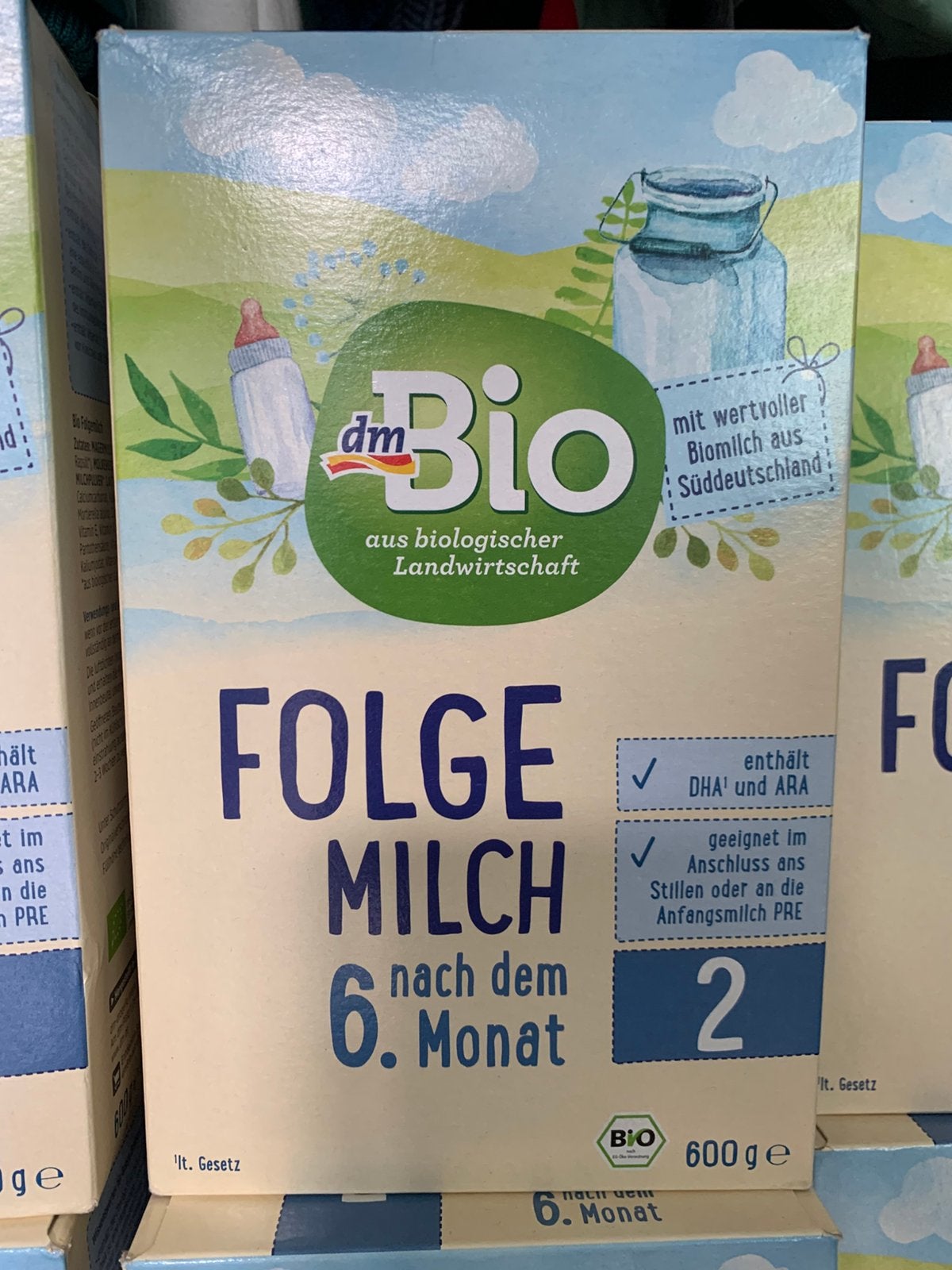 DM Folge Milch 2 vanaf 6 maanden BIO (baby melkpoeder), Ophalen of Verzenden, Schoonmaakmiddel