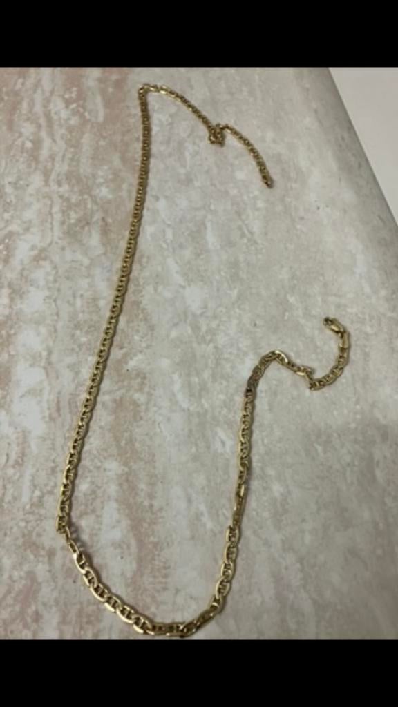 Gouden ketting 14 karaat 9 gram, Sieraden, Tassen en Uiterlijk, Kettingen, Ophalen, Gebruikt, Goud