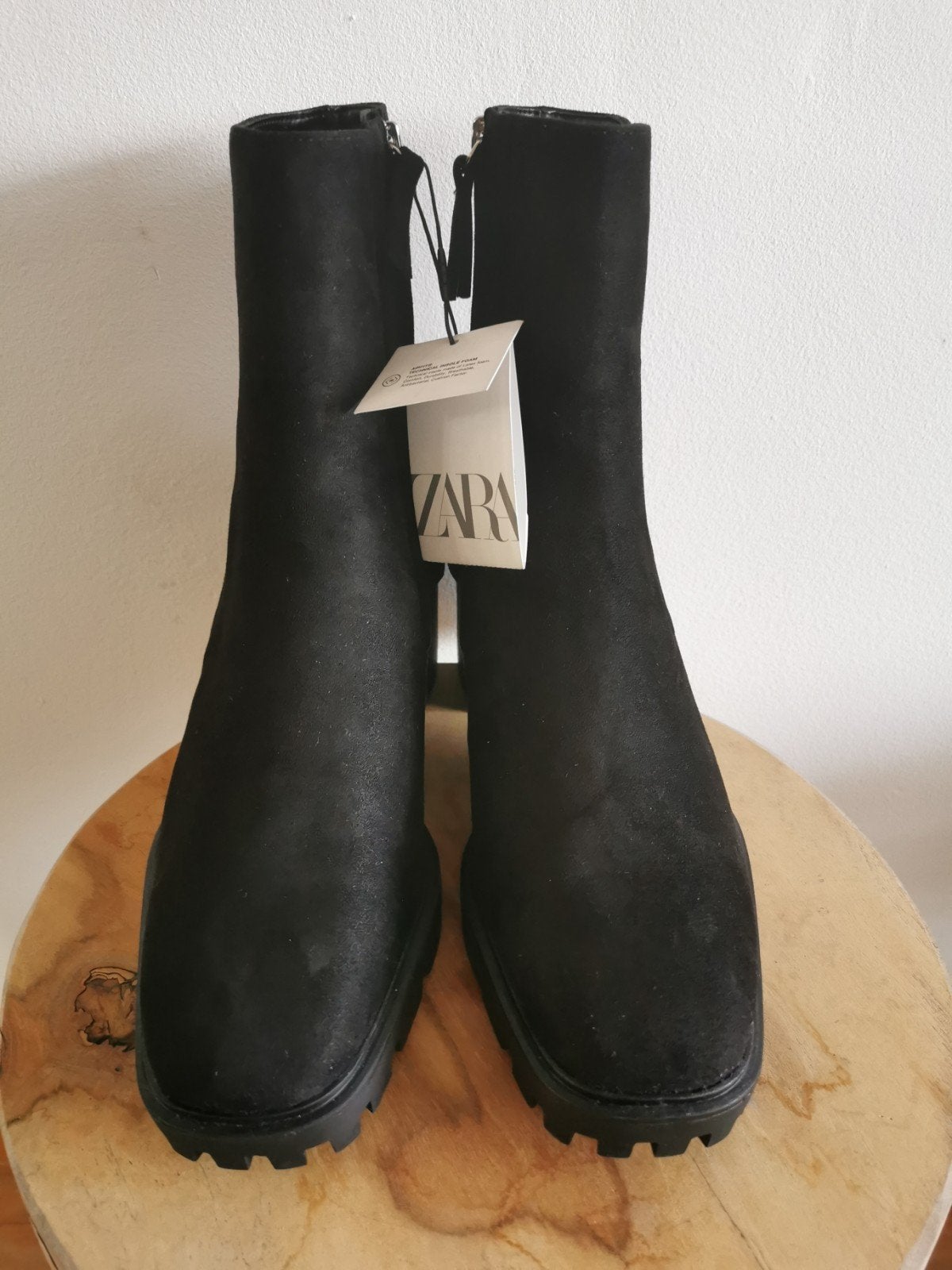 ZARA enkellaarzen met trackzool mt. 39, Kleding | Dames, Schoenen, Verzenden, Lage of Enkellaarzen, Nieuw, Zara