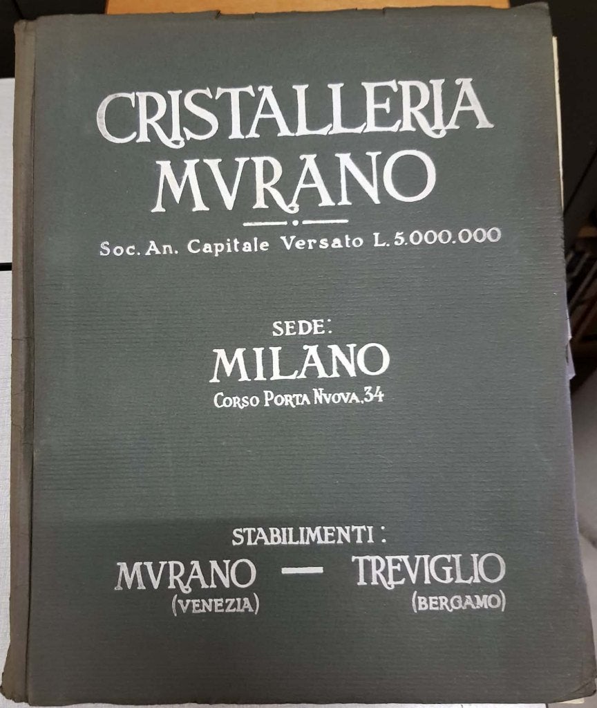 MURANO Catalogus lusters en wandlampen - 1930., Ophalen of Verzenden, Zo goed als nieuw, Catalogus