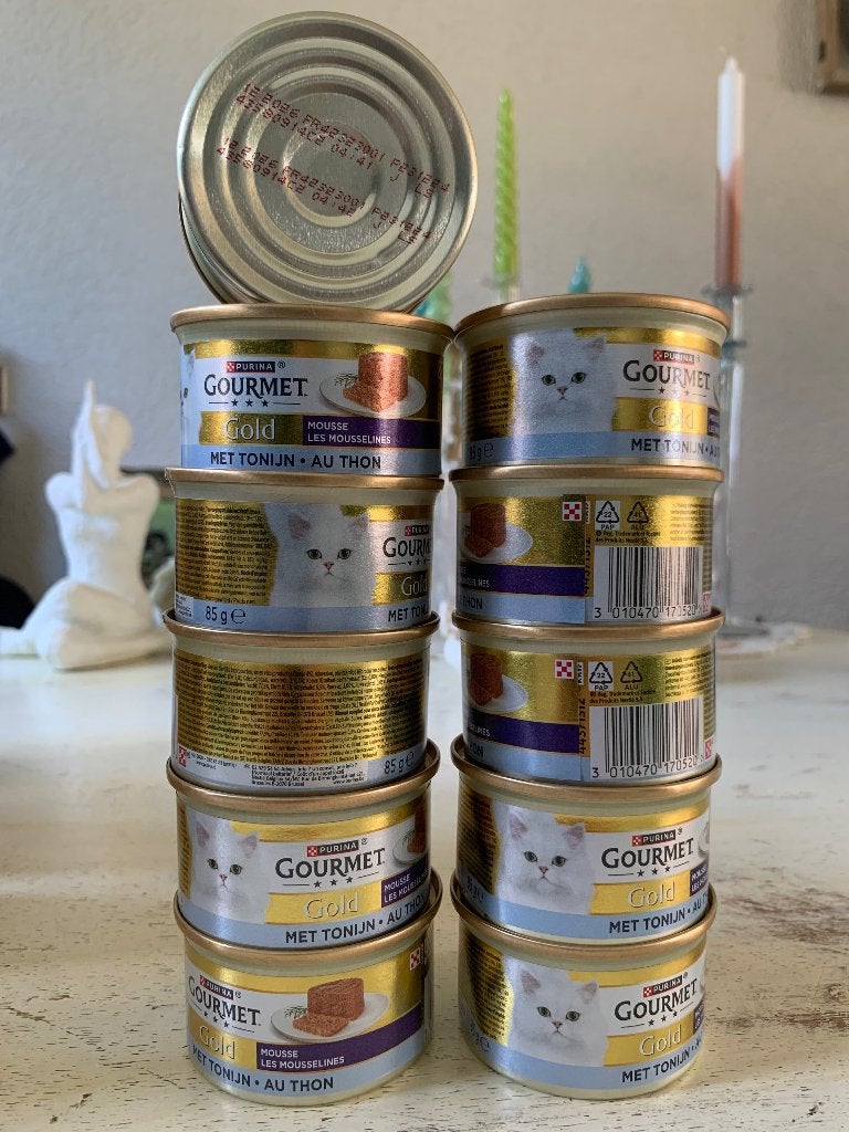 Kattenvoer blikjes gourmet gold mousse, Ophalen, Kat