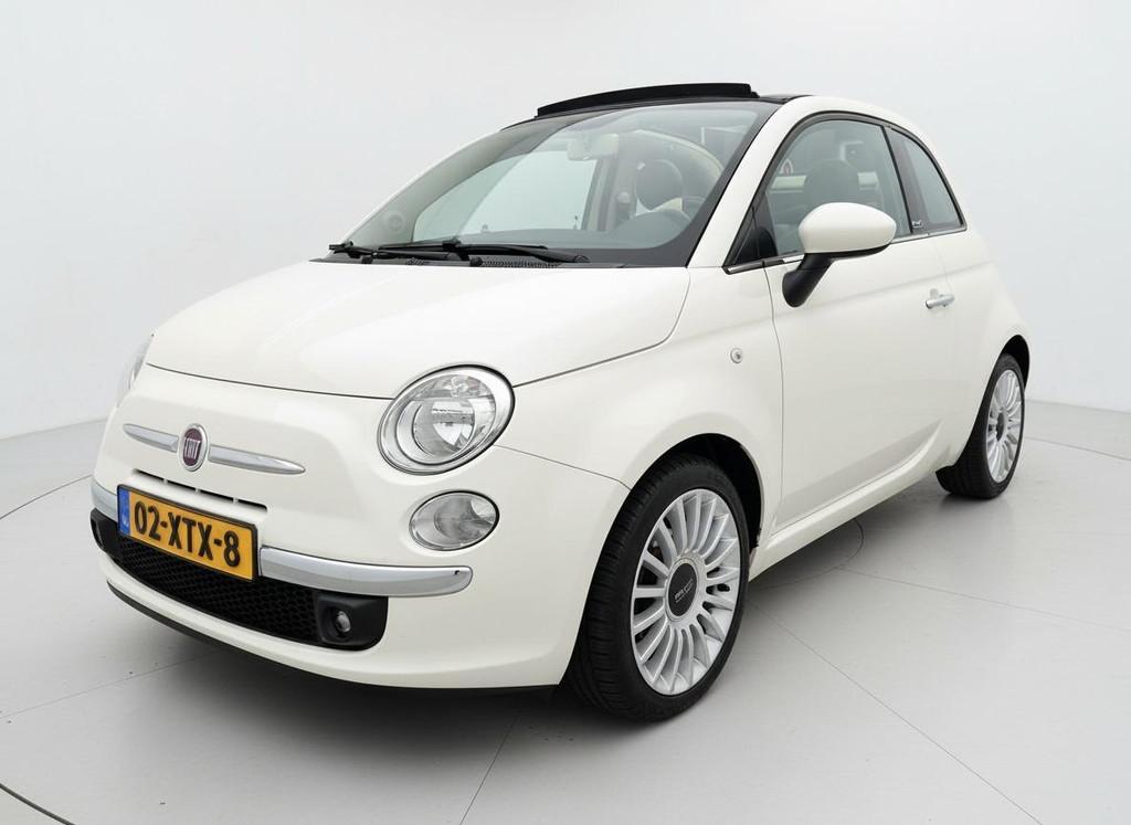 Fiat 500 C 0.9 TwinAir Lounge AIRCO TREKHAAK PDC, Euro 5, Cabriolet, Wit, Handgeschakeld