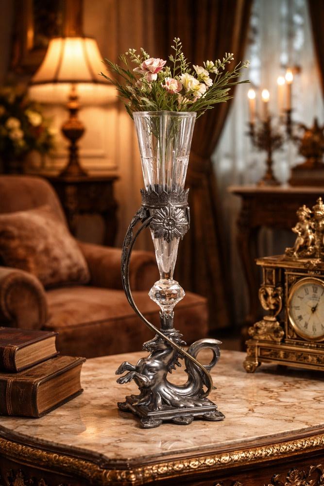 Art Nouveau vaas met paardfiguur – Reed & Barton, Antiek en Kunst, Verzenden