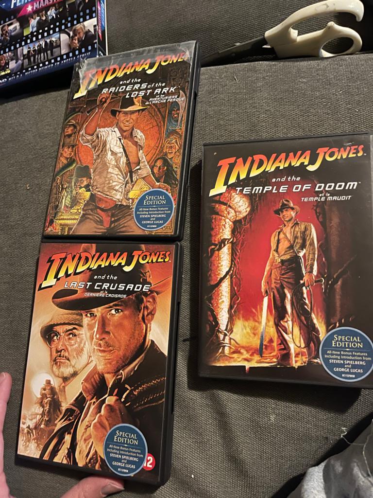 Indiana Jones DVD Boxset - 3 Films, Vanaf 12 jaar, Ophalen of Verzenden, Gebruikt, Boxset