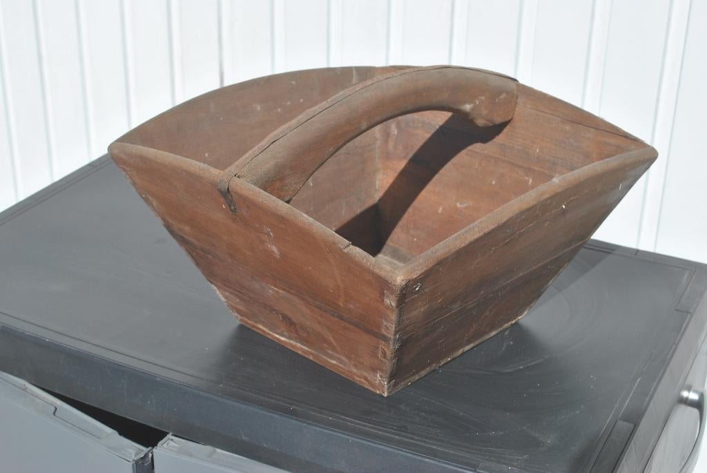 Houten bakje voor uien, brocante, Ophalen of Verzenden