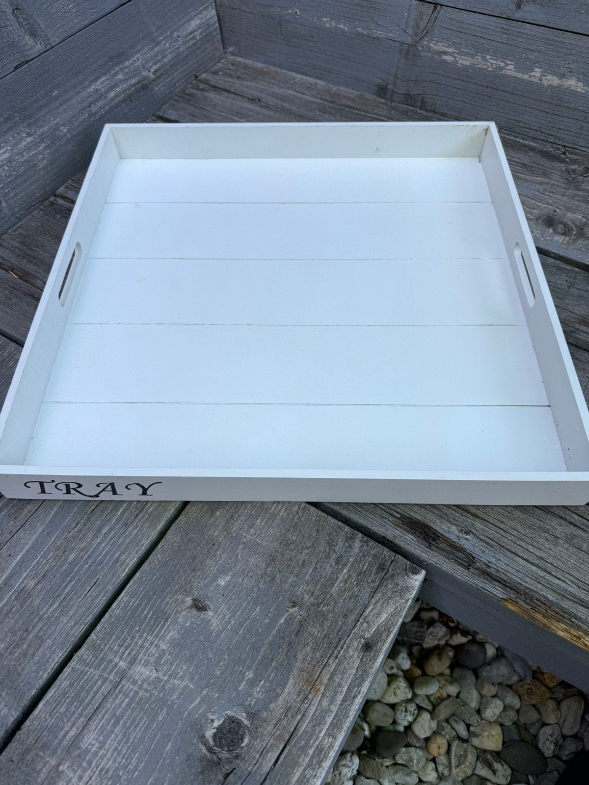 Groot houten dienblad 50x50, Ophalen, Zo goed als nieuw
