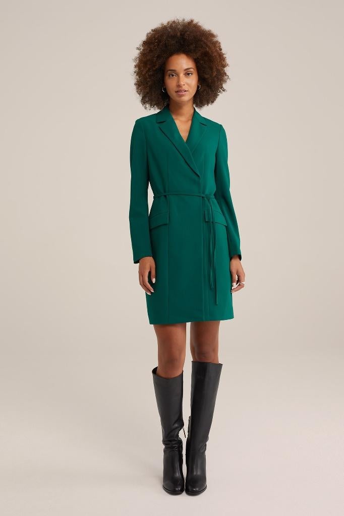 Stijlvolle groene blazerjurk van WE Fashion, Kleding | Dames, Maat 38/40 (M), WE, Ophalen of Verzenden, Zo goed als nieuw