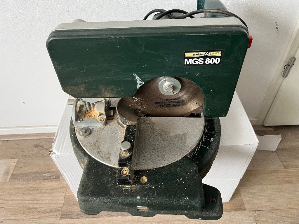 Meister Craft MGS 800 kap en verstekzaag 800W, Doe-het-zelf en Verbouw, Gebruikt, Ophalen of Verzenden, Afkortzaag, 30 tot 70 mm