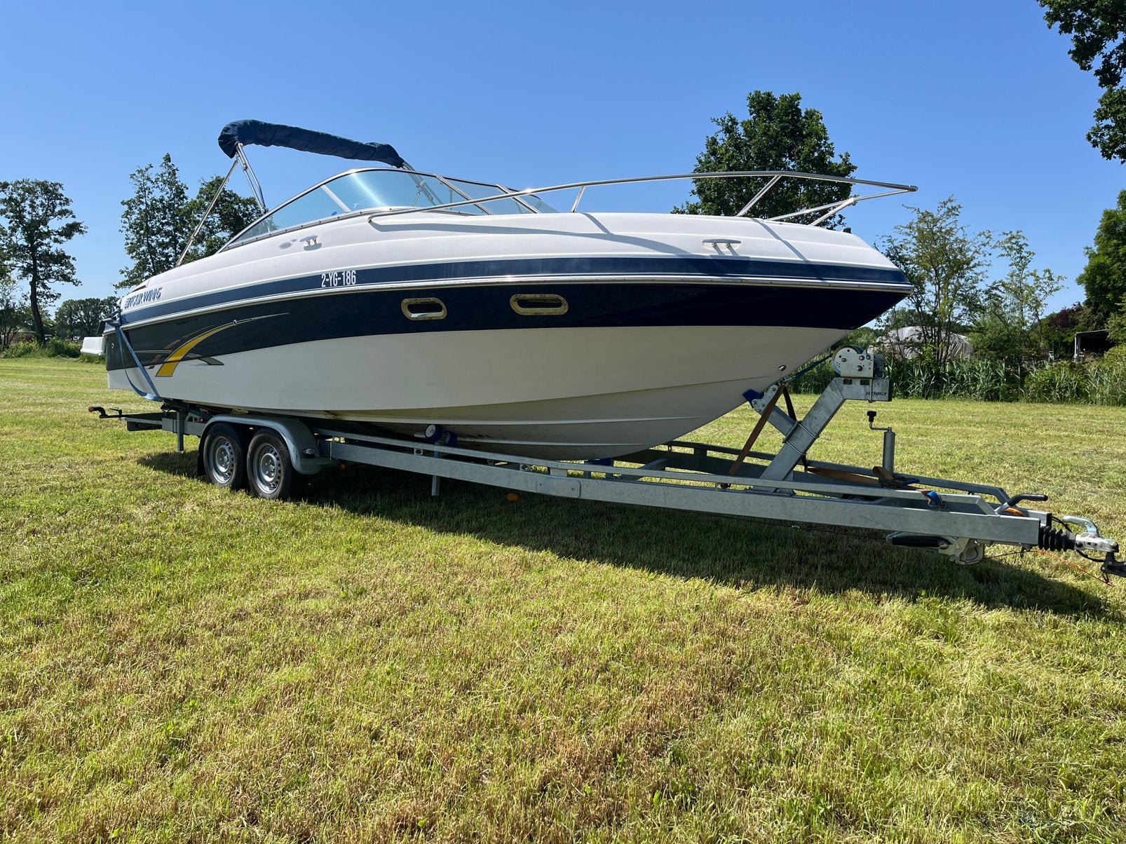 Fourwins 255 Sundowner speedcruiser, Watersport en Boten, Speedboten, Ophalen, Zo goed als nieuw